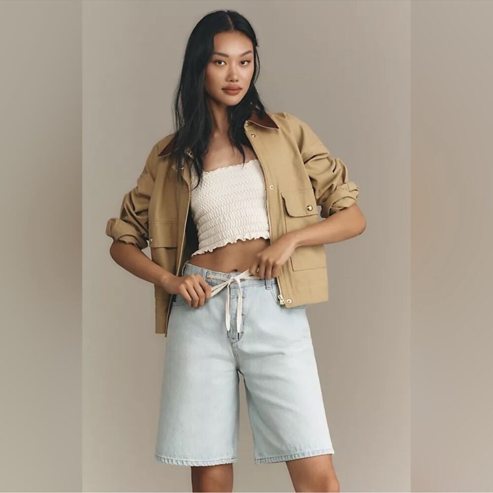 Anthropologie Light Blue Denim Jean Shorts